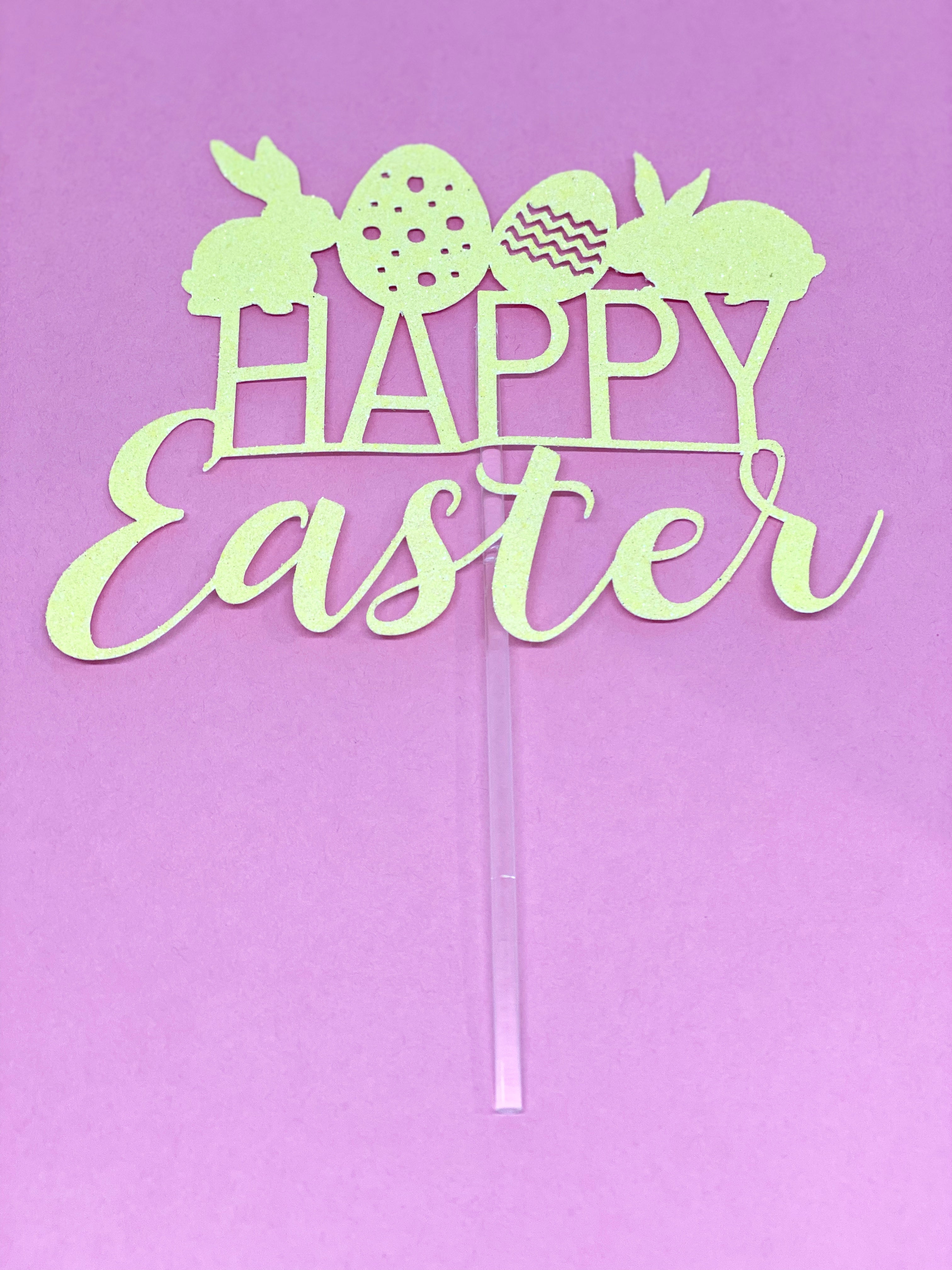 HAPPY Easter Cake Topper