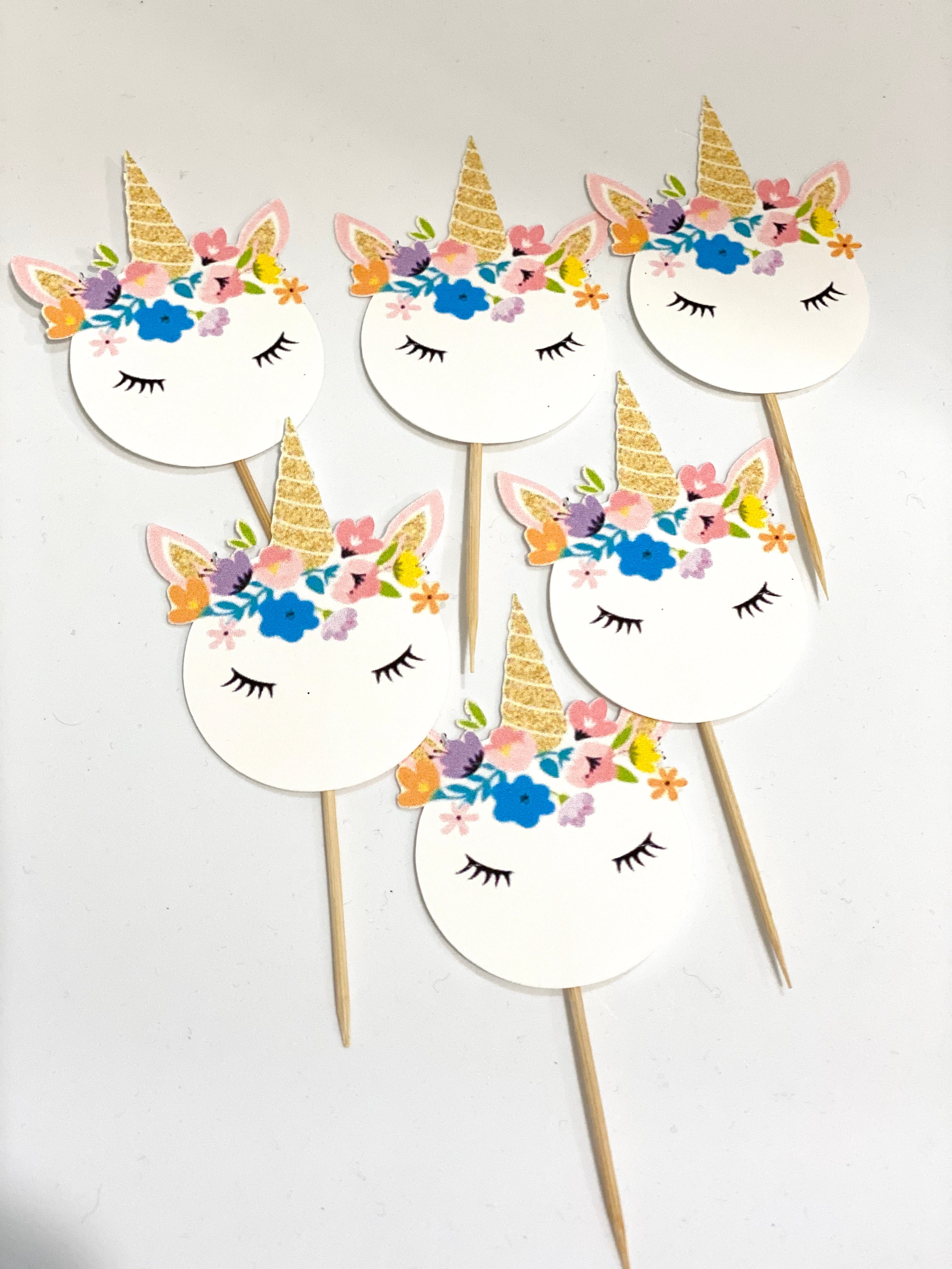 Unicorn Cupcake Toppers