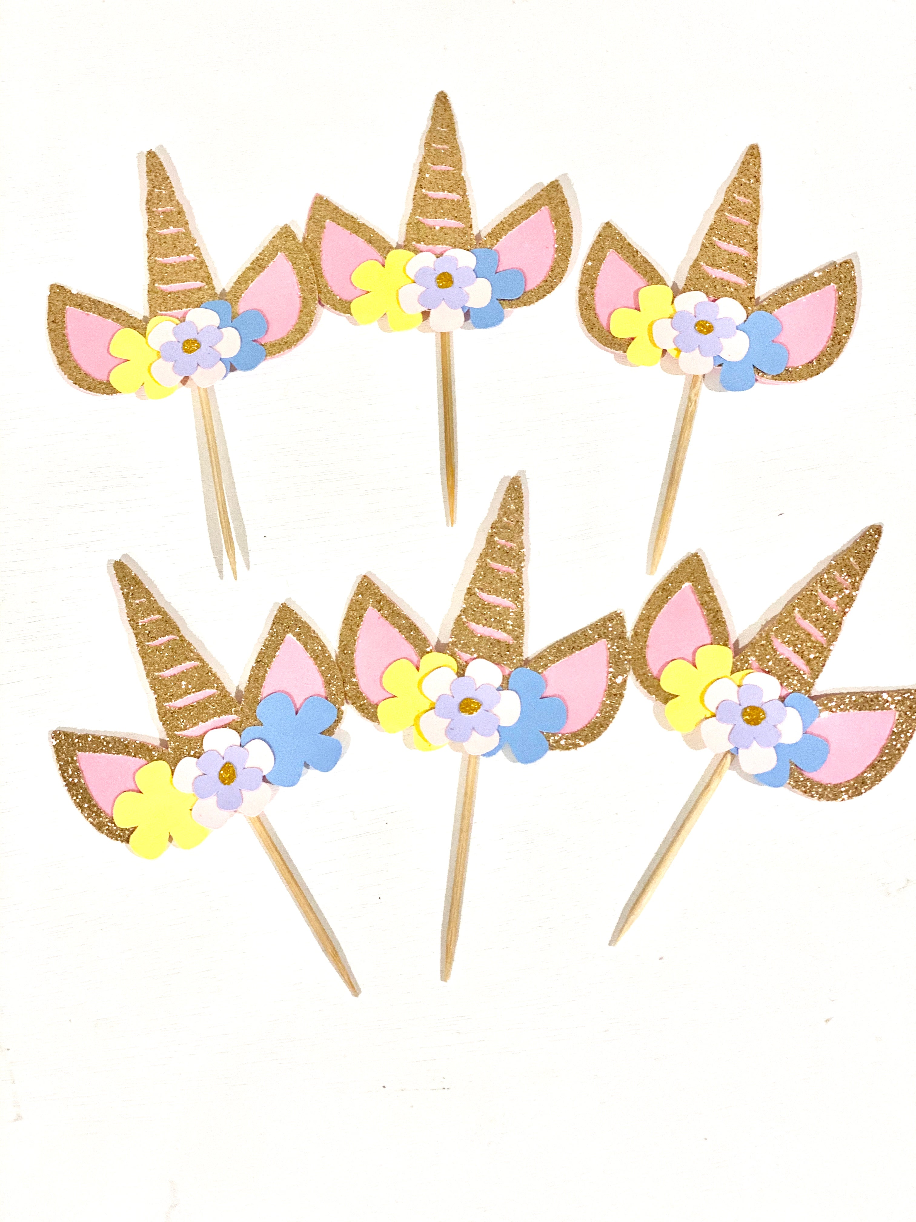 Magical Unicorn Cupcake Toppers