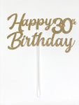 Happy Birthday Age Cake Topper