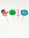 Baby Moana Cupcake Toppers